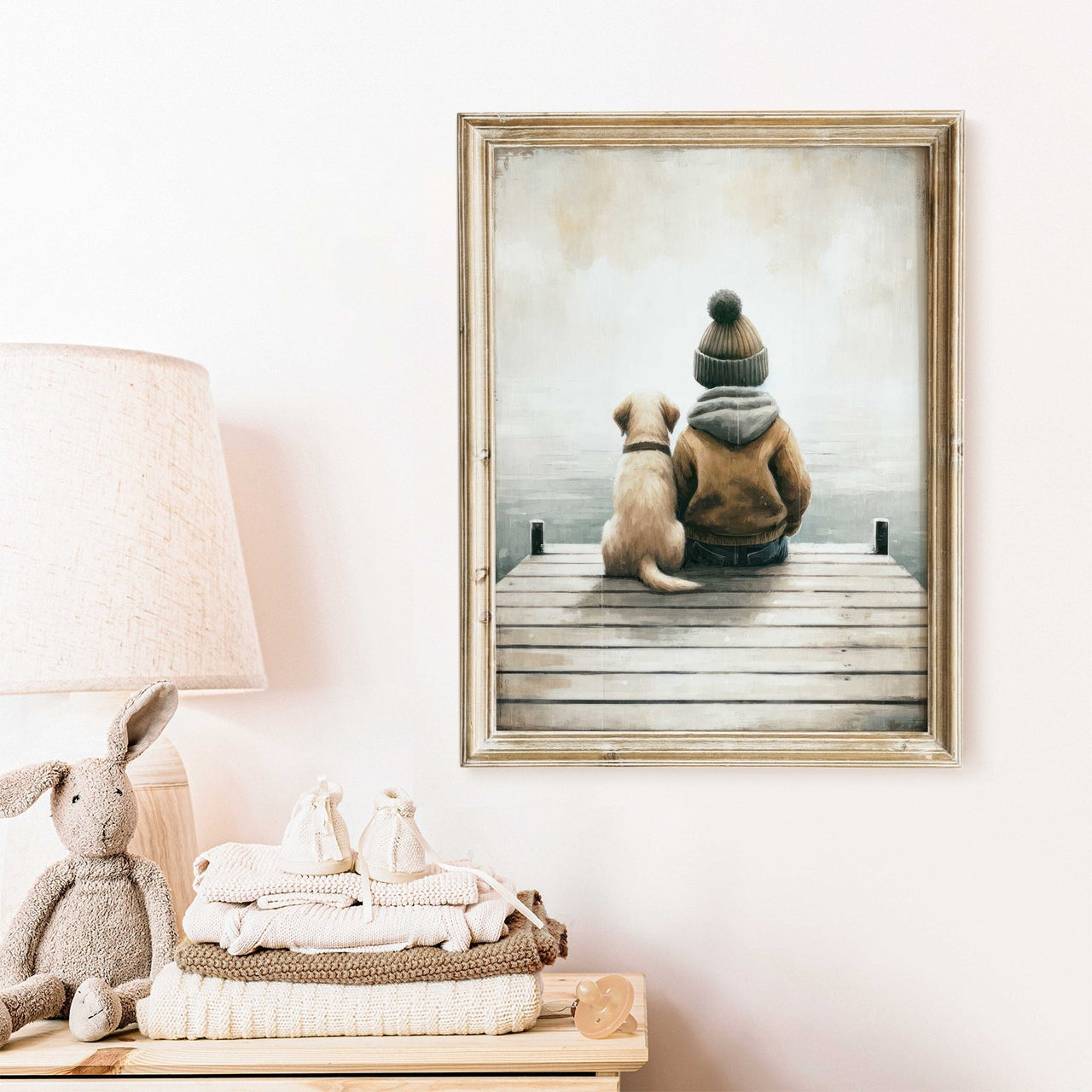 Labrador Puppy Wall Art – Animal Boys Room Print