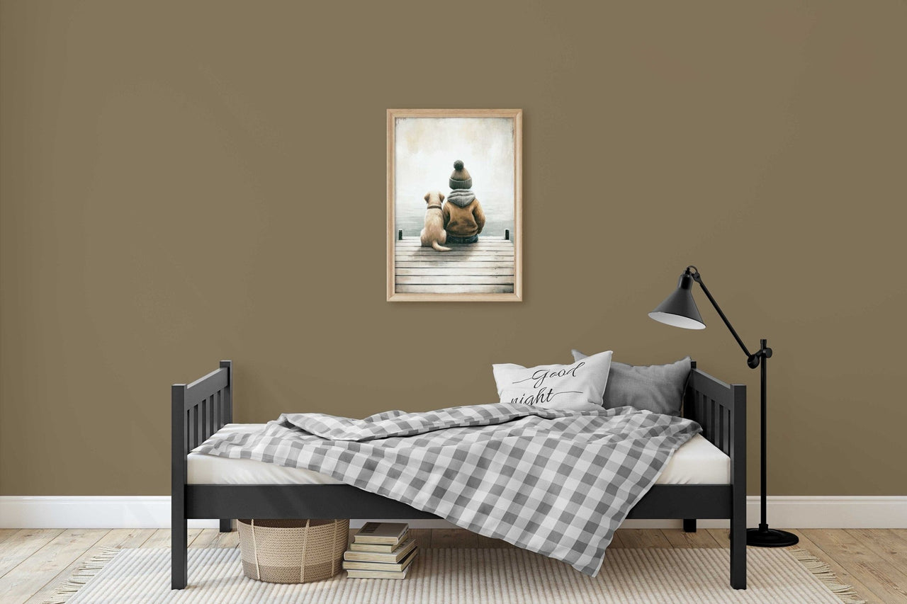 Labrador Puppy Wall Art – Animal Boys Room Print