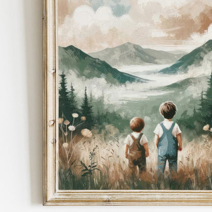 Boys Adventure Prints, Rustic Nature Wall Art, Kids Room Decor - WildfieldPrints