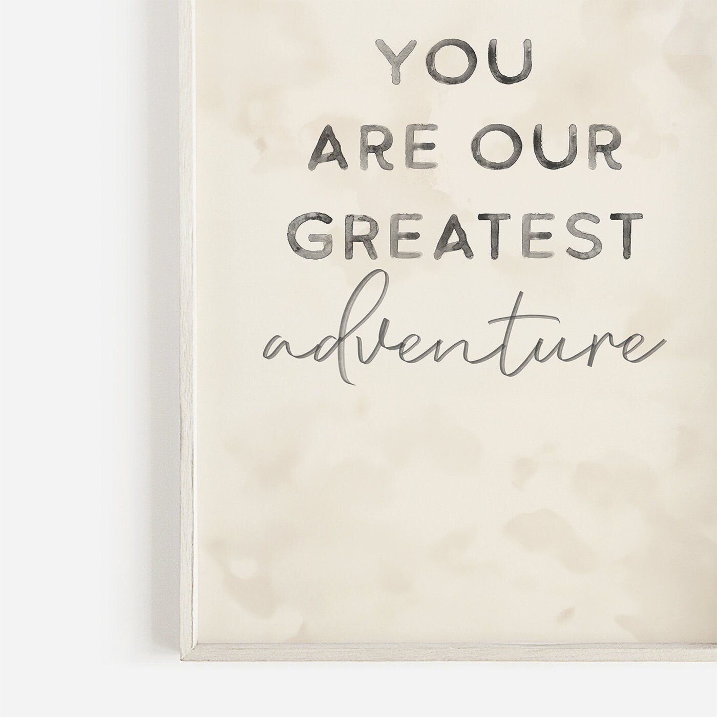 Boys Adventure Quote Print, You Are Our Greatest Journey, Nursery Decor - WildfieldPrints