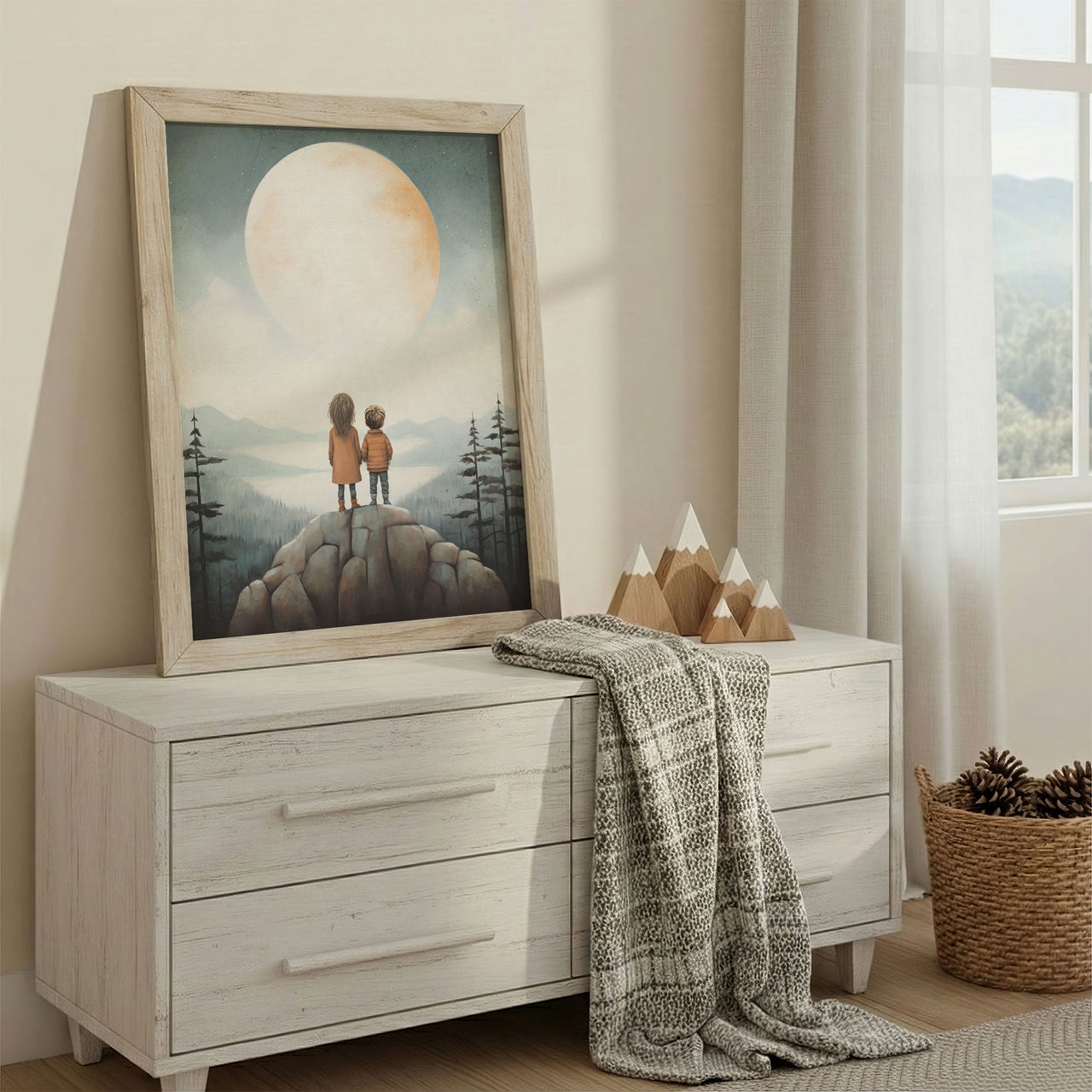 Brother & Sister Print – Adventure Nursery Wall Decor