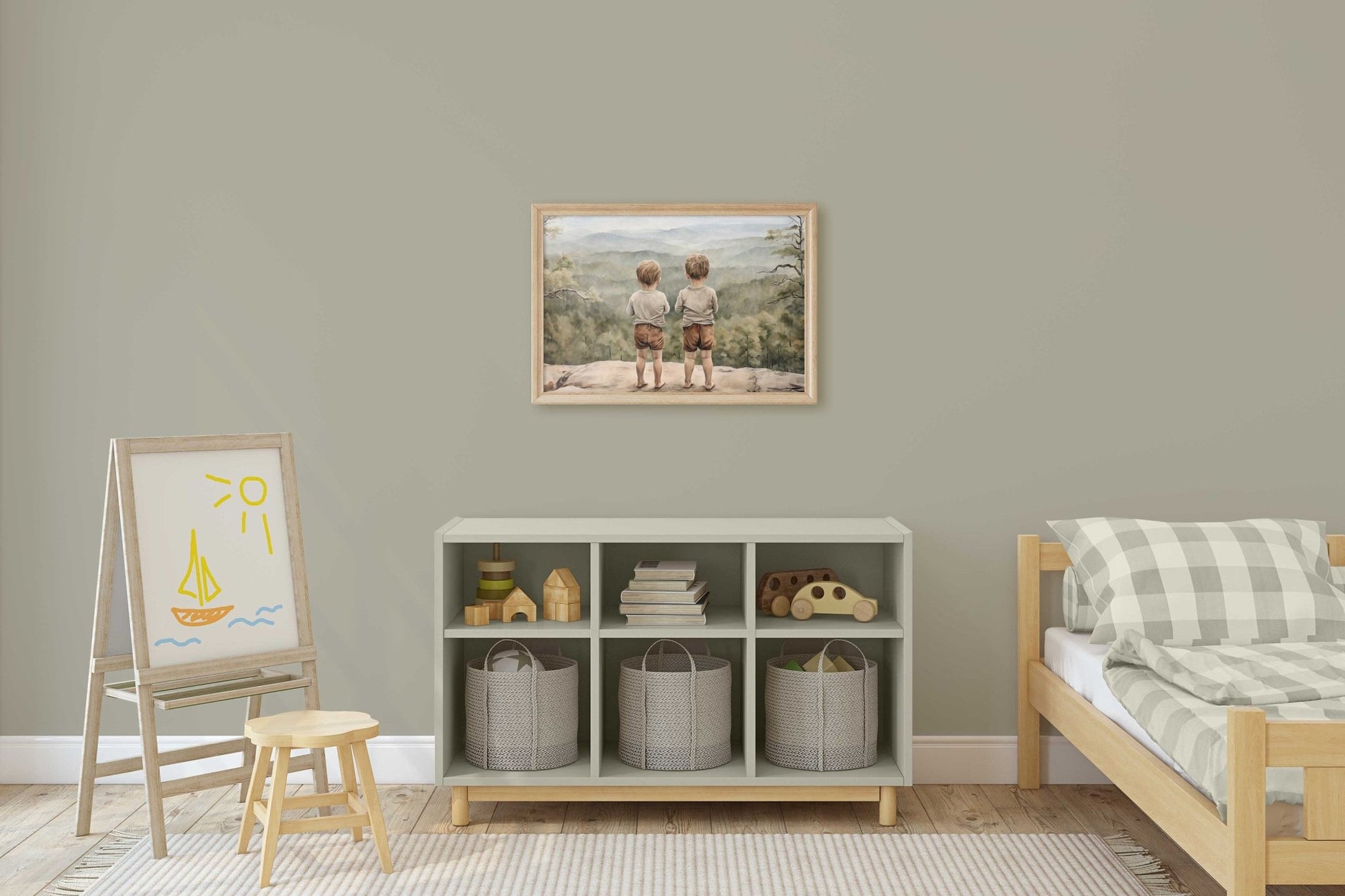 Brothers Adventure Print, Boys Room Decor, Nature - Themed Art - WildfieldPrints