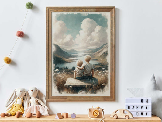 Brothers Room Decor, Adventure Art for Boys, Nature - Themed Wall Decor - WildfieldPrints