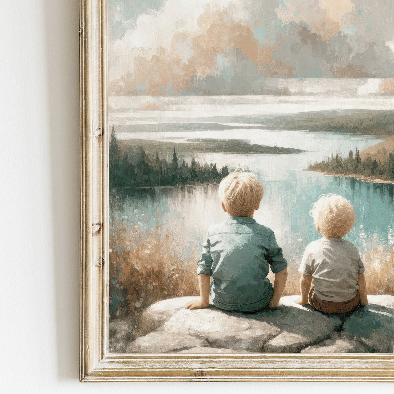 Two Brothers Wall Art – Adventure Boys Room Decor
