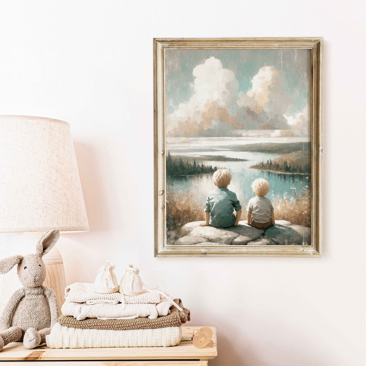 Two Brothers Wall Art – Adventure Boys Room Decor