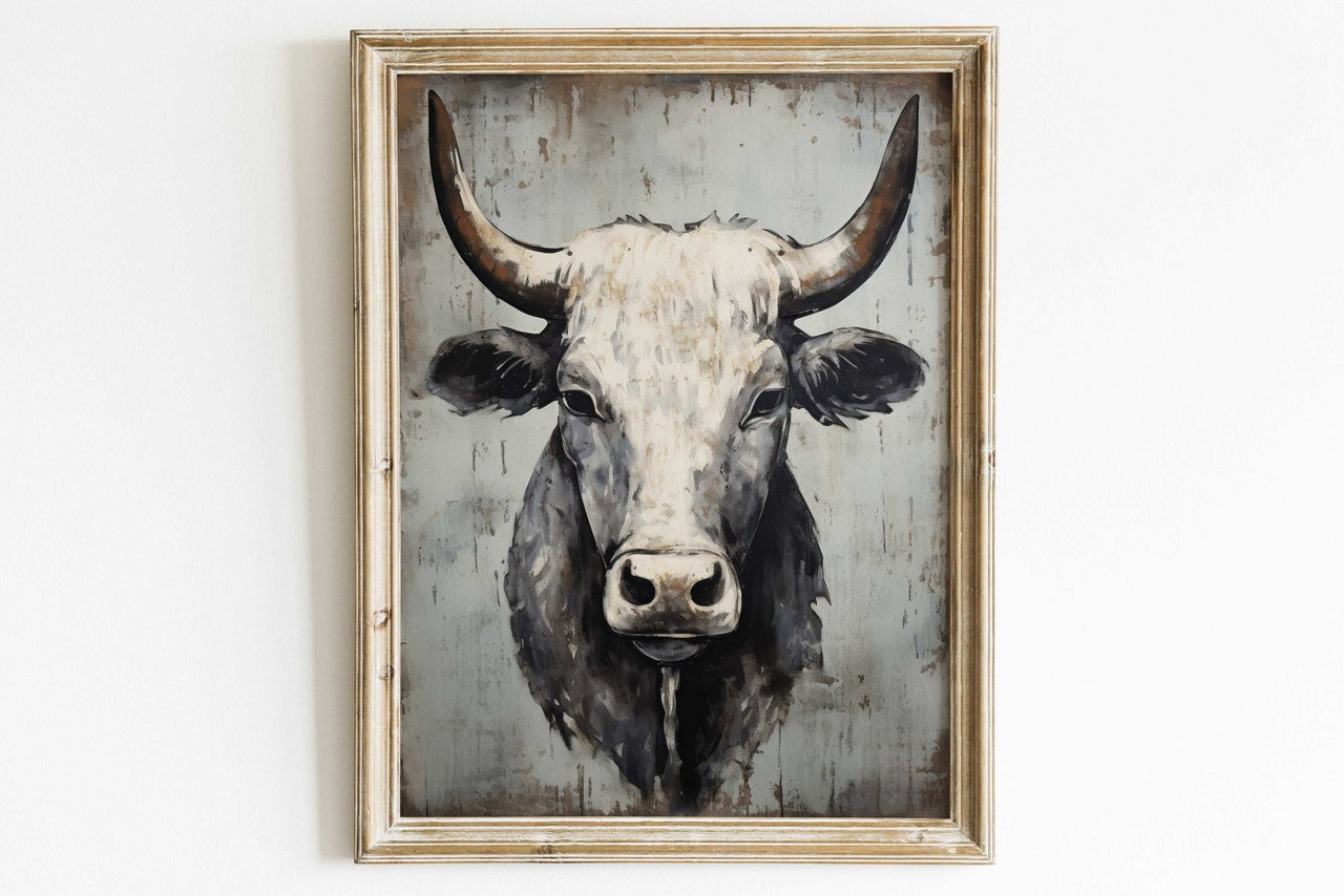 Bull Print – Farm Animal Nursery Wall Decor