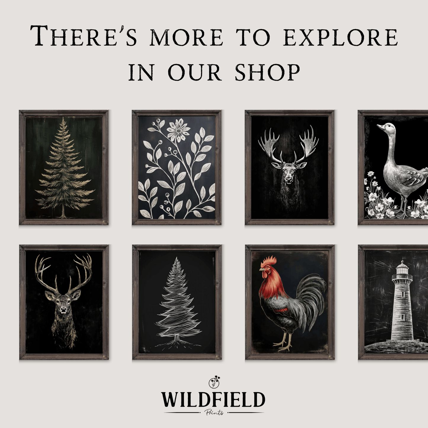 Bull Wall Art, Rustic Farmhouse Decor, Unique Cow Print - WildfieldPrints