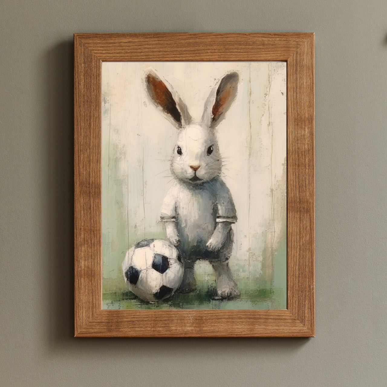 Bunny Wall Art – Animal Kids Room Print