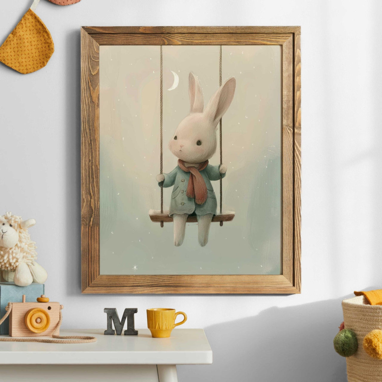 Bunny Wall Art – Animal Kids Room Print