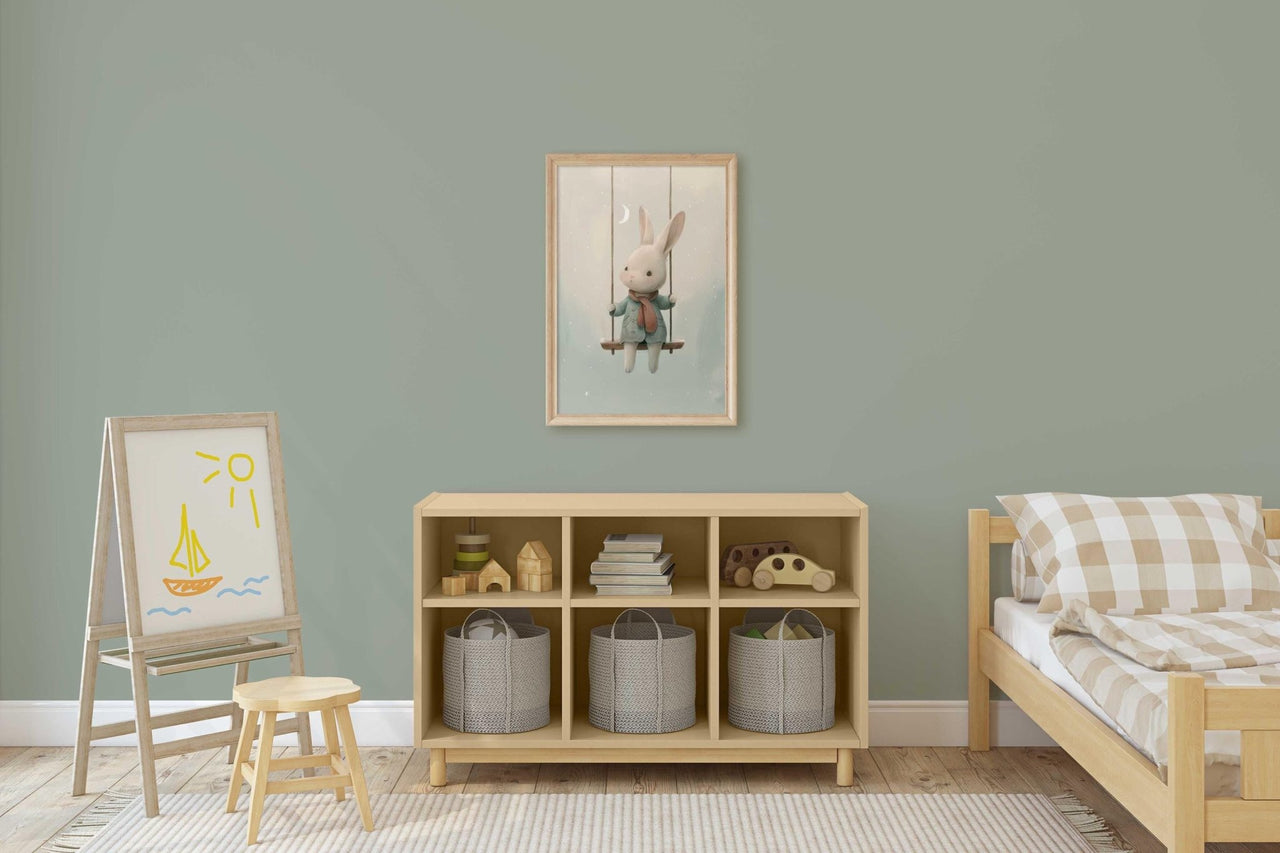 Bunny Wall Art – Animal Kids Room Print
