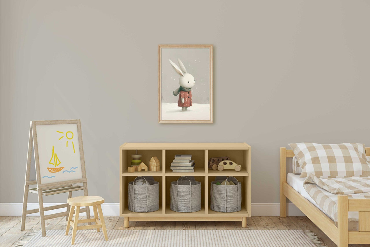 Bunny Wall Art – Animal Kids Room Print