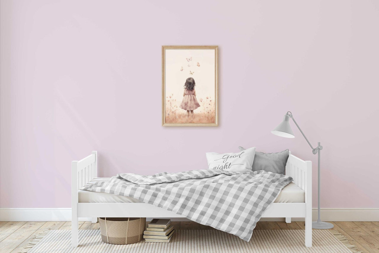 Butterfly Wall Art – Animal Girls Room Print