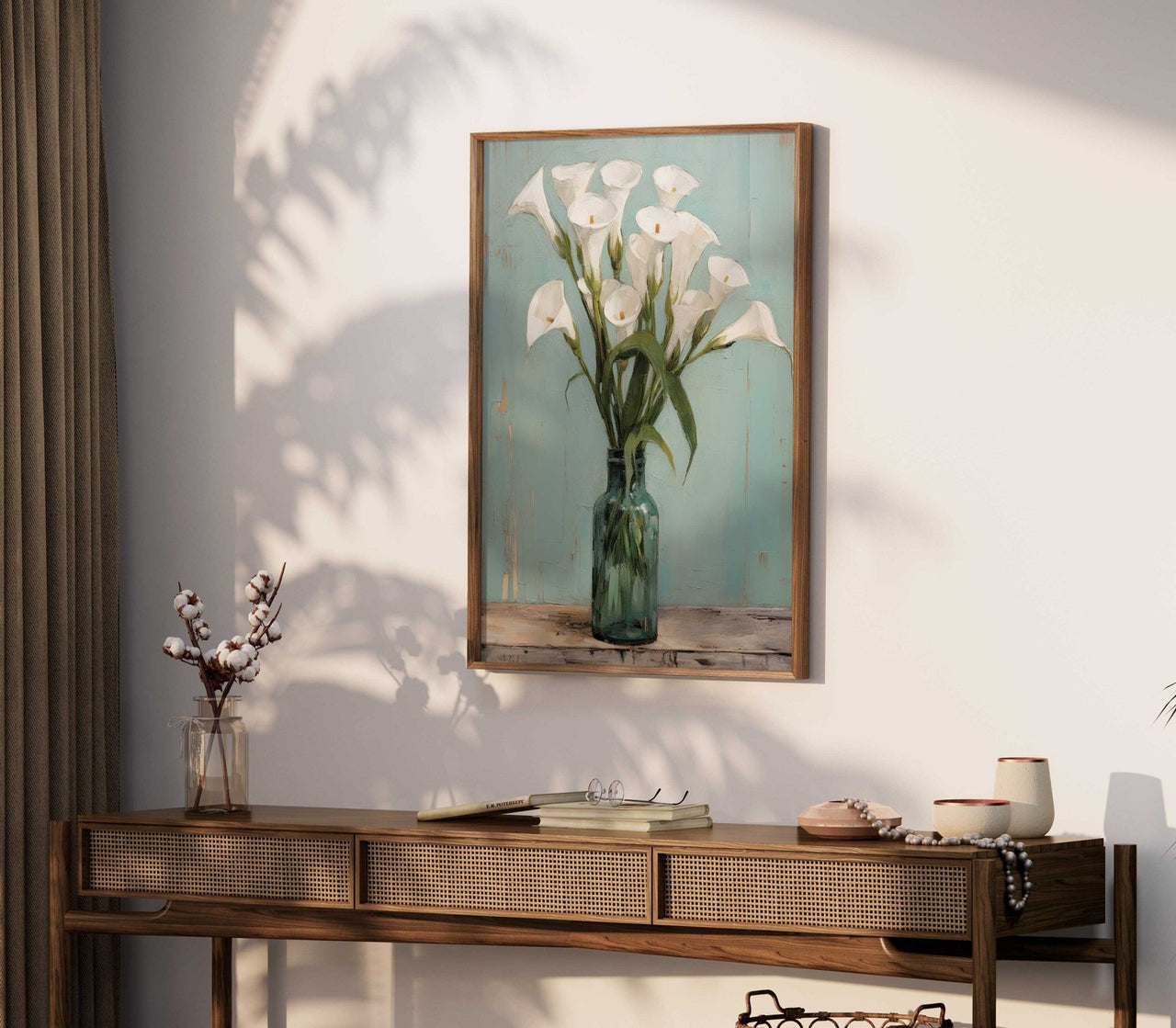 Calla Lily Wall Art – Floral Living Room Print