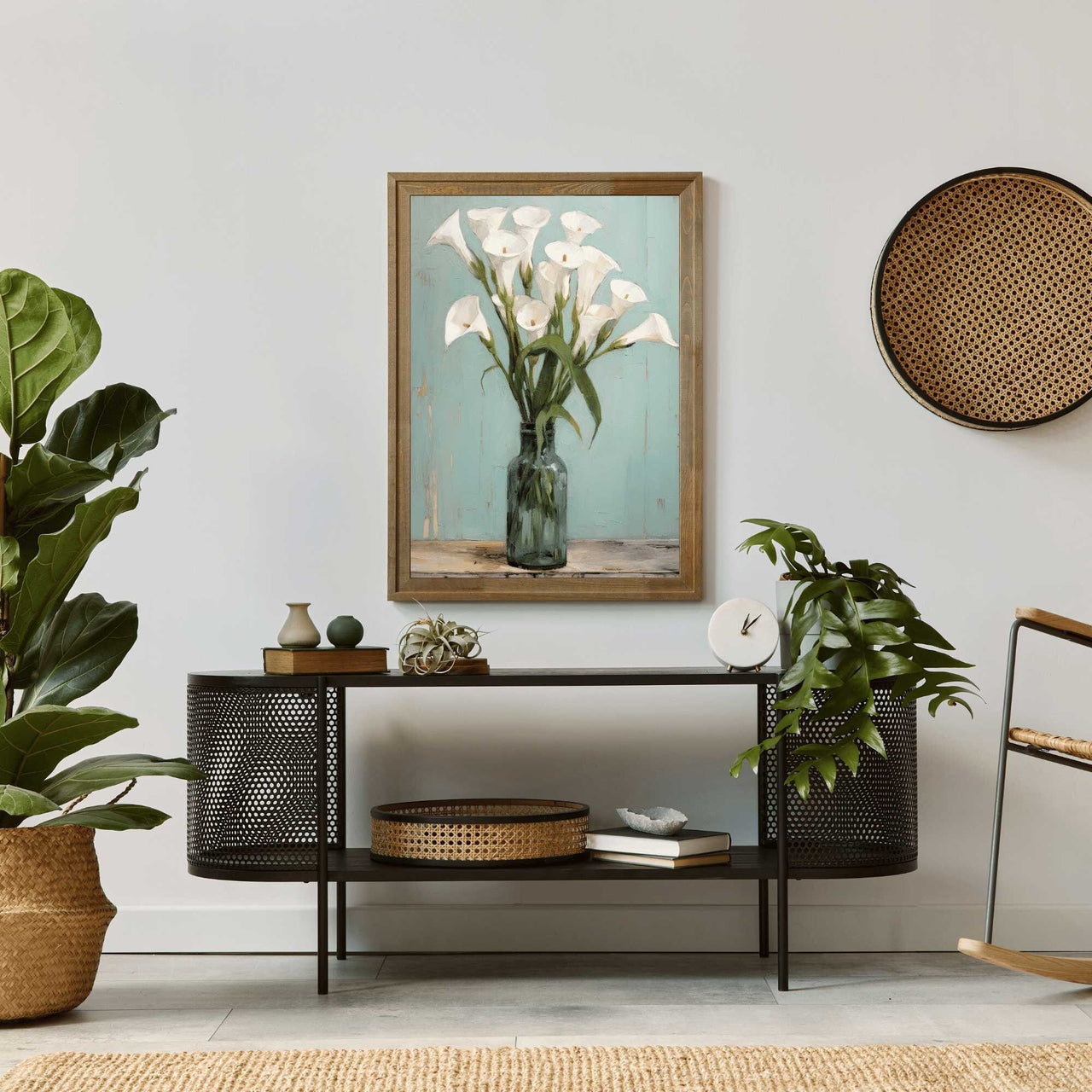 Calla Lily Wall Art – Floral Living Room Print