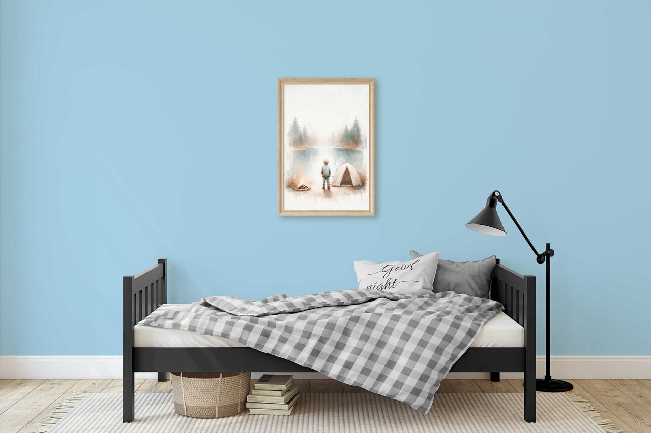 Camping Wall Art – Adventure Boys Room Decor