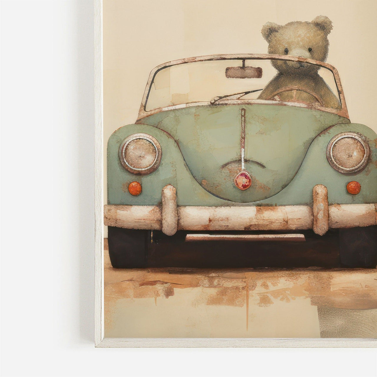 Vintage Car Wall Art – Boys Room Adventure Print