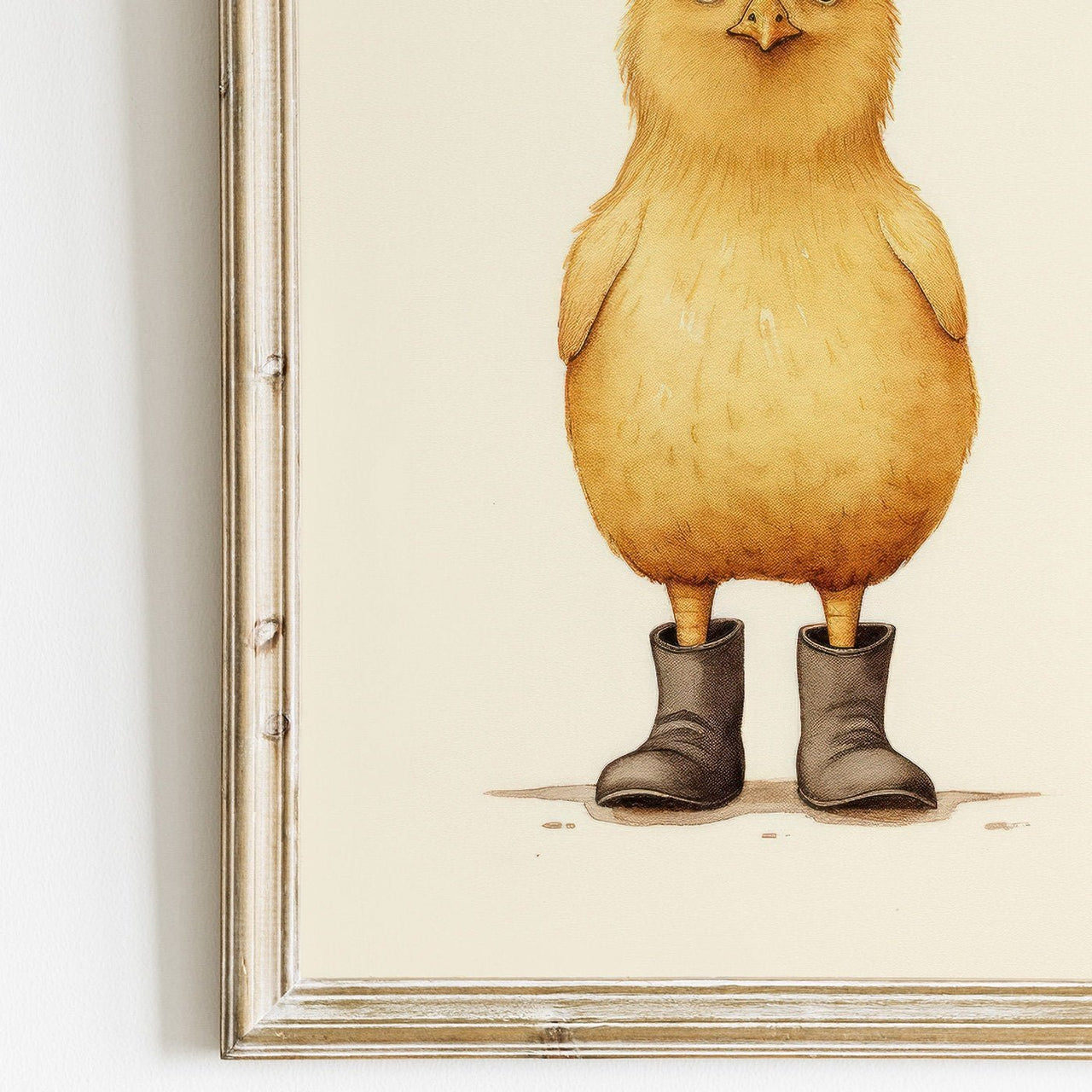 Whimsical Chicken Print – Animal Nursery Wall Decor