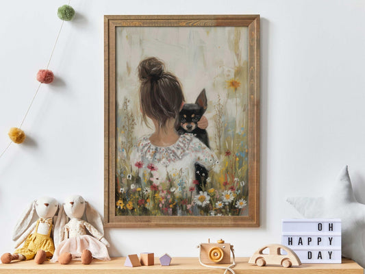 Chihuahua Wall Art – Canine Nursery Print