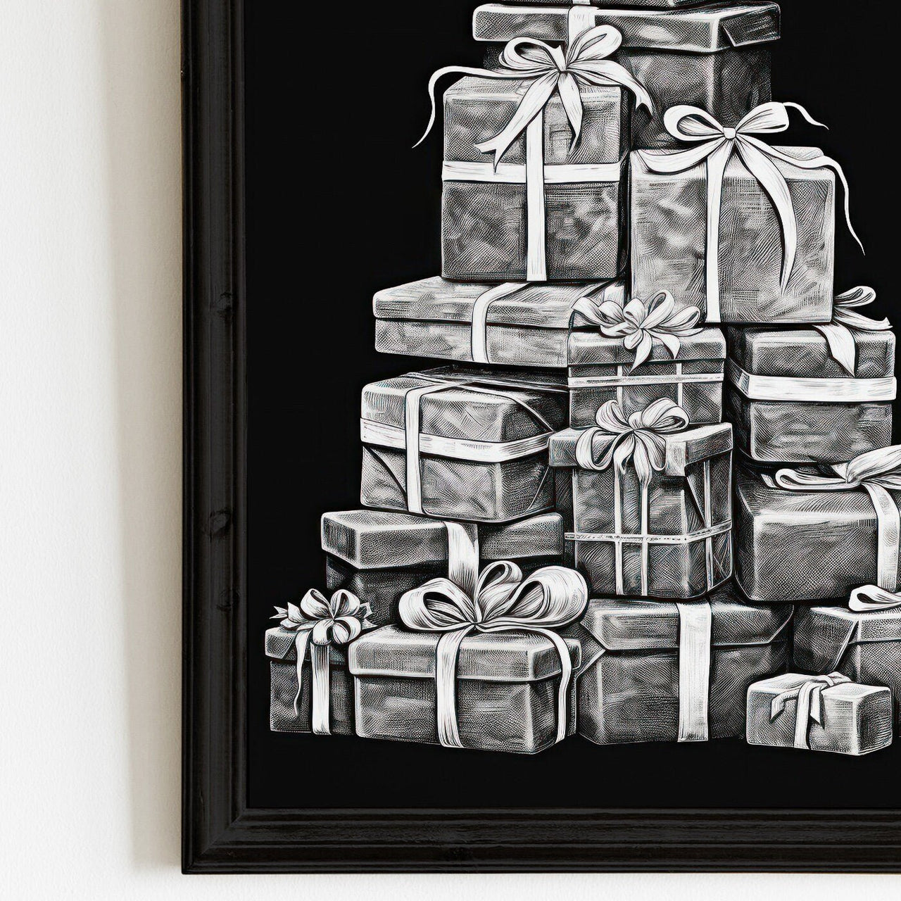 Chalkboard Christmas Wall Decor – Holiday Kids Room Print