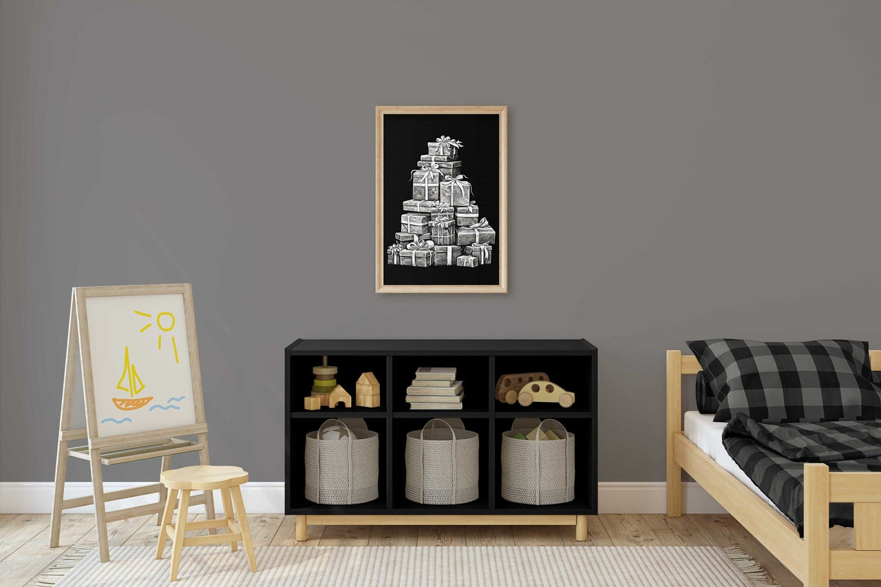 Chalkboard Christmas Wall Decor – Holiday Kids Room Print