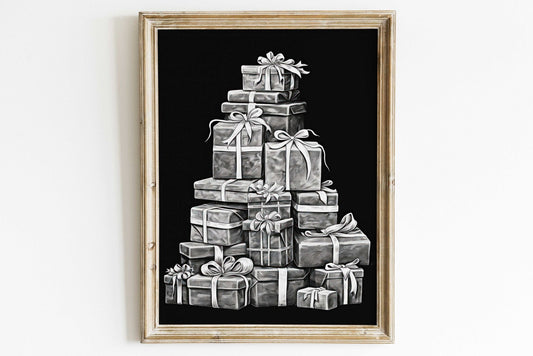Chalkboard Christmas Wall Decor – Holiday Kids Room Print