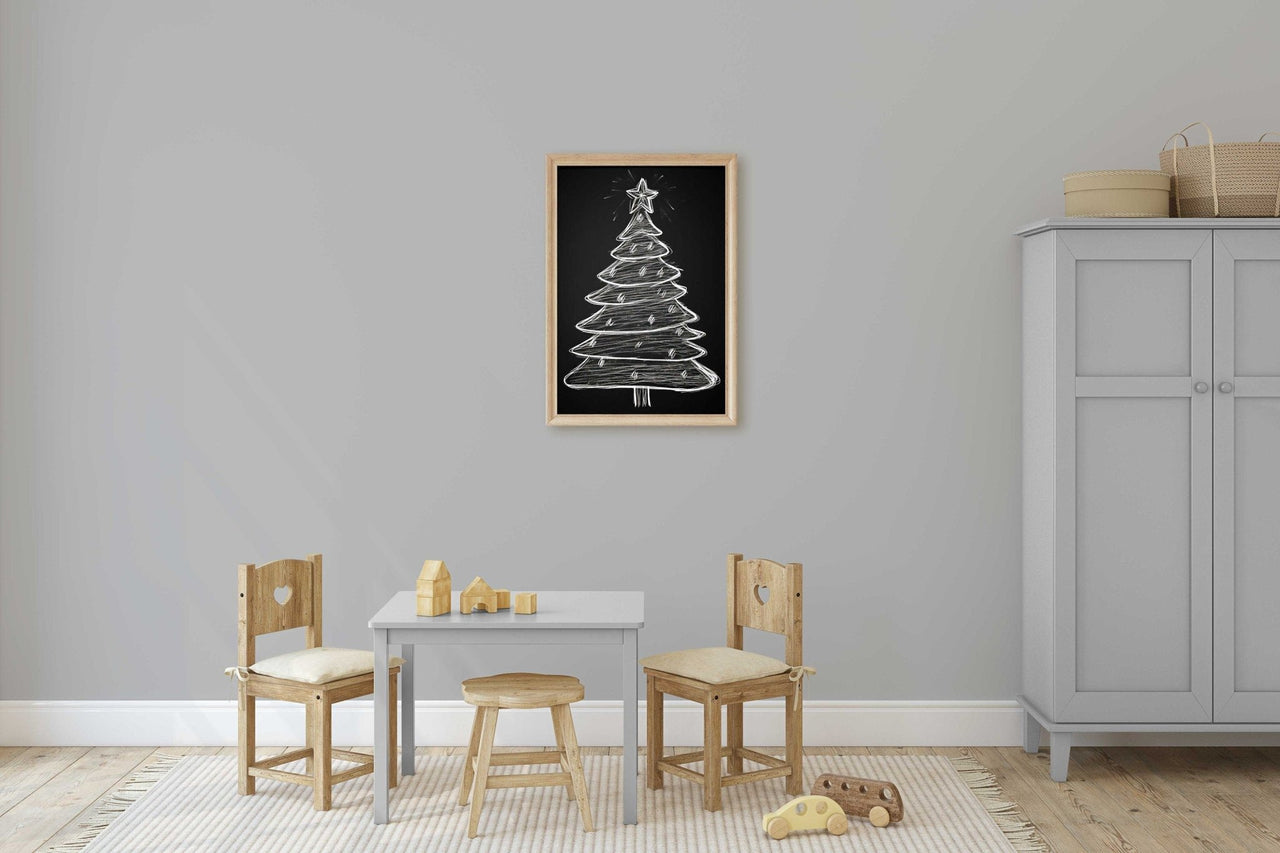 Christmas Tree Wall Art – Holiday Nursery Print