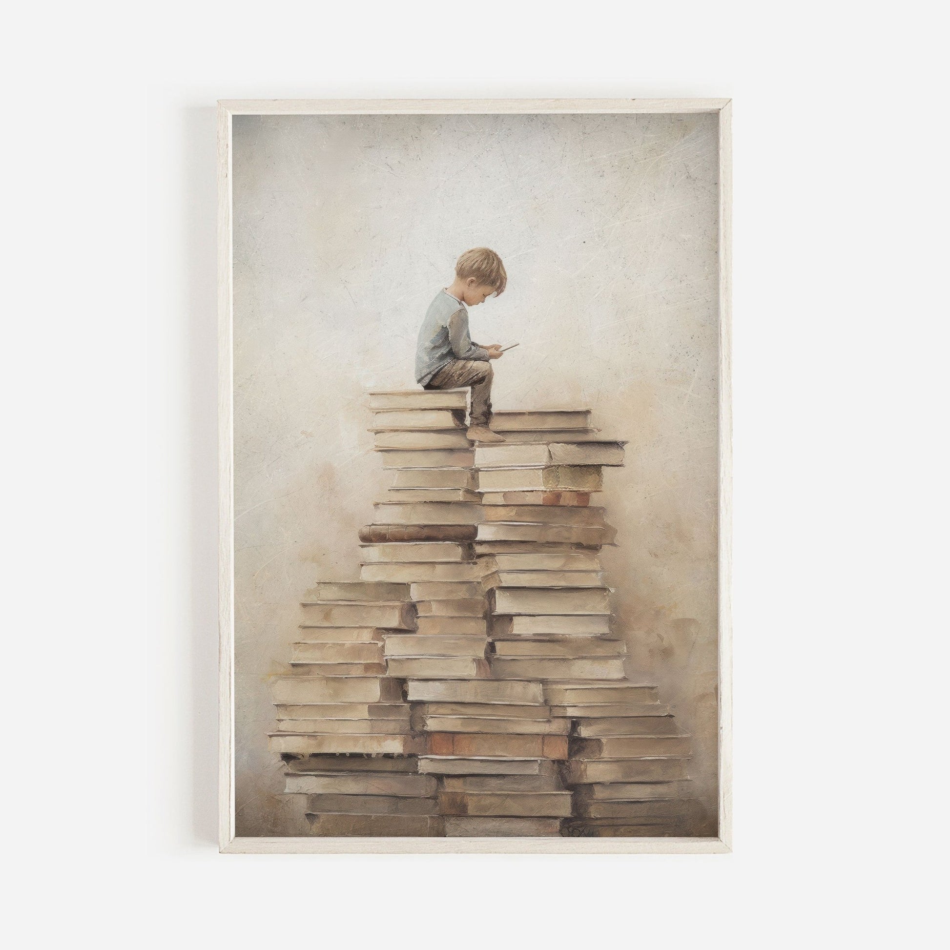 Classroom Reading Wall Art, Boy's Study Room Decor, Inspire Learning - WildfieldPrints