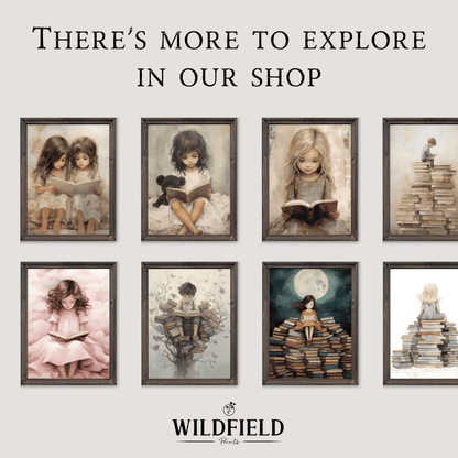 Classroom Reading Wall Art, Boy's Study Room Decor, Inspire Learning - WildfieldPrints