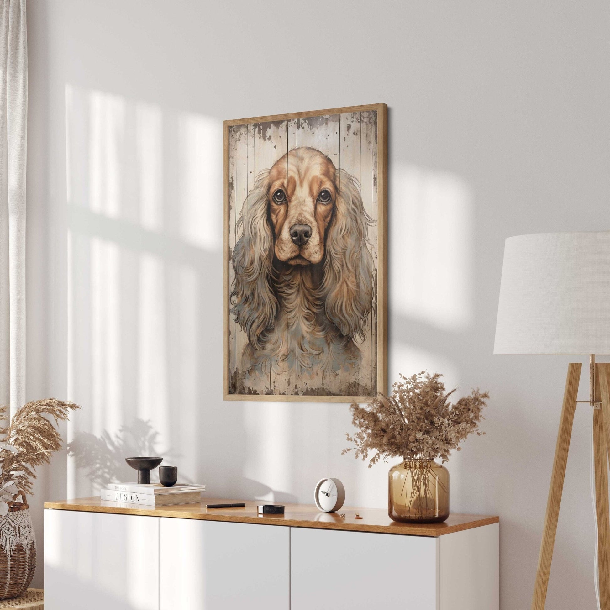 Cocker Spaniel Art Print, Vintage Dog Decor, Gift for Dog Lovers - WildfieldPrints