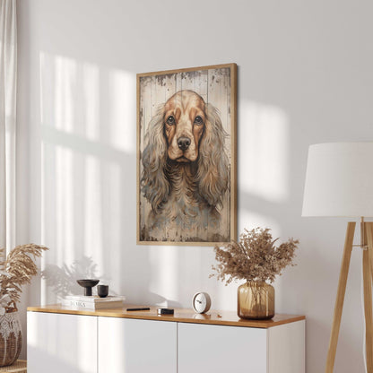 Cocker Spaniel Art Print, Vintage Dog Decor, Gift for Dog Lovers - WildfieldPrints