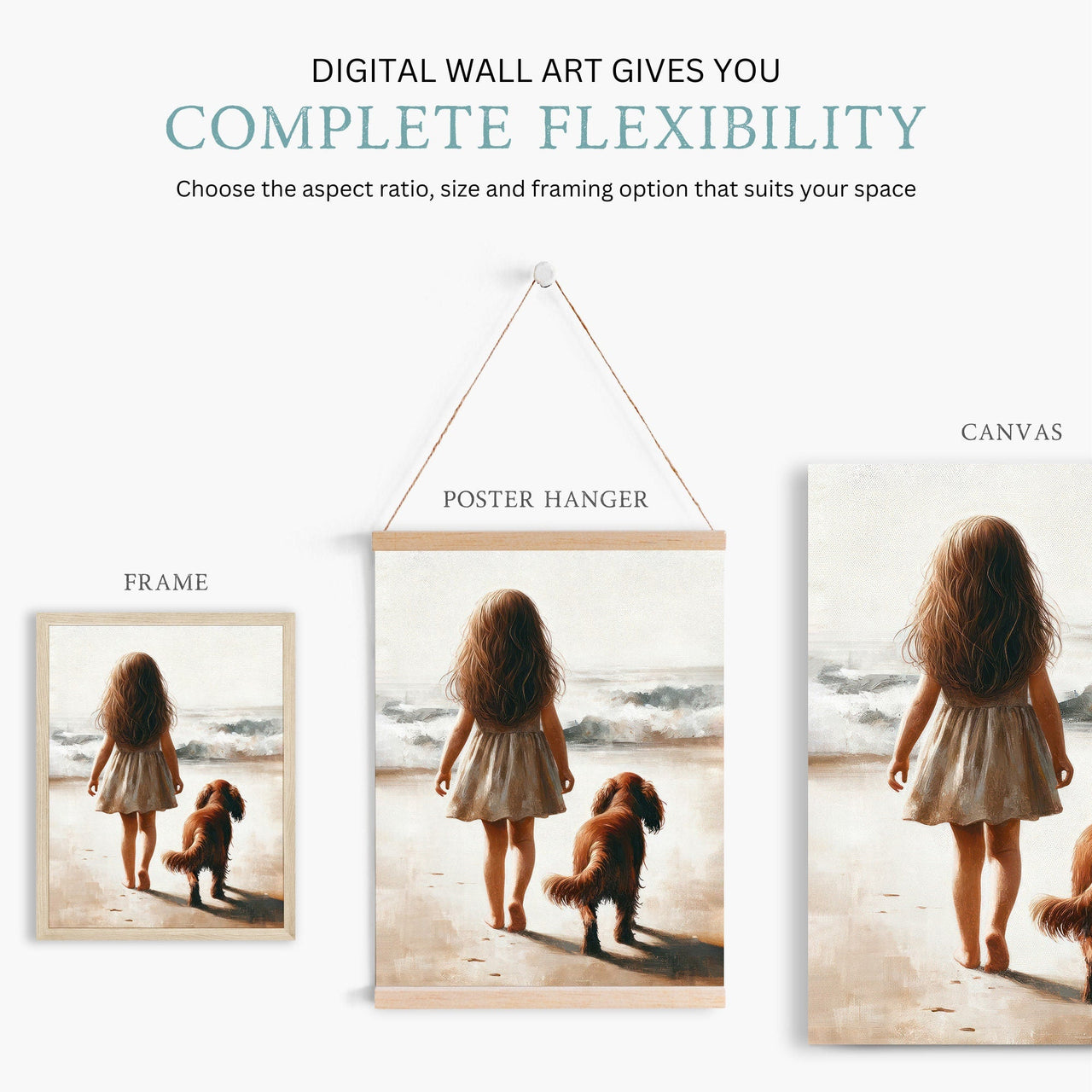 Cocker Spaniel Wall Art – Dog Nursery Print for Girls Room