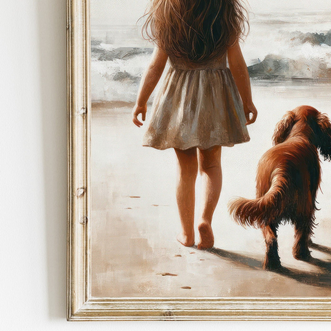 Cocker Spaniel Wall Art – Dog Nursery Print for Girls Room