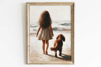 Cocker Spaniel Nursery Print, Dog Art for Girls Room, Cute Wall Decor - WildfieldPrints