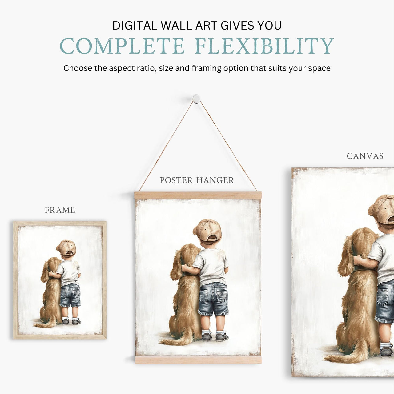 Cocker Spaniel Wall Art – Dog Boys Room Print