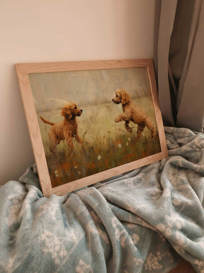 Cocker Spaniel Print, Vintage Dog Artwork, Gift for Spaniel Lovers - WildfieldPrints
