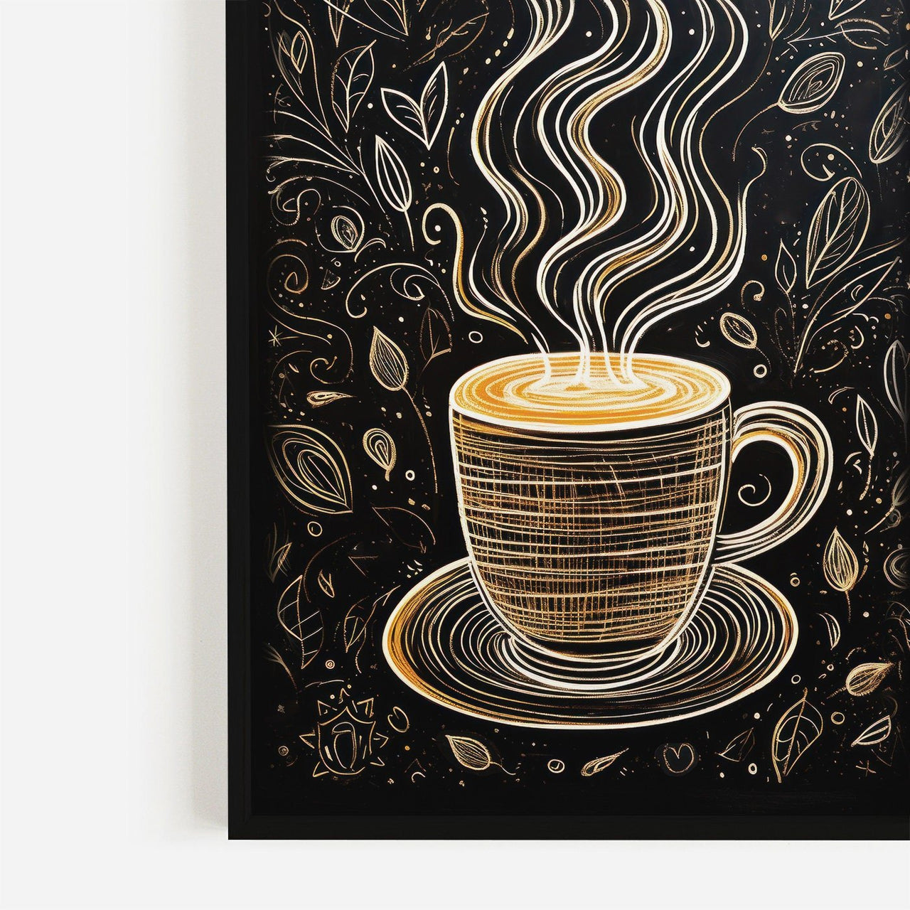 Coffee Cup Wall Art – Kitchen Print for Dining Room