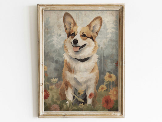 Corgi Print – Canine Nursery Wall Art