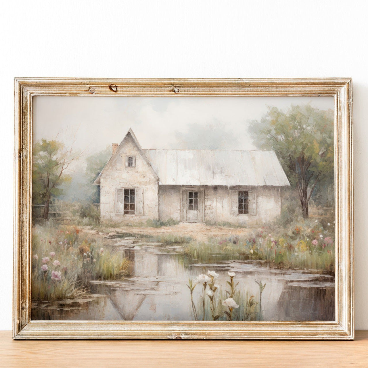 French Countryside Wall Art – Farmhouse Living Room Print