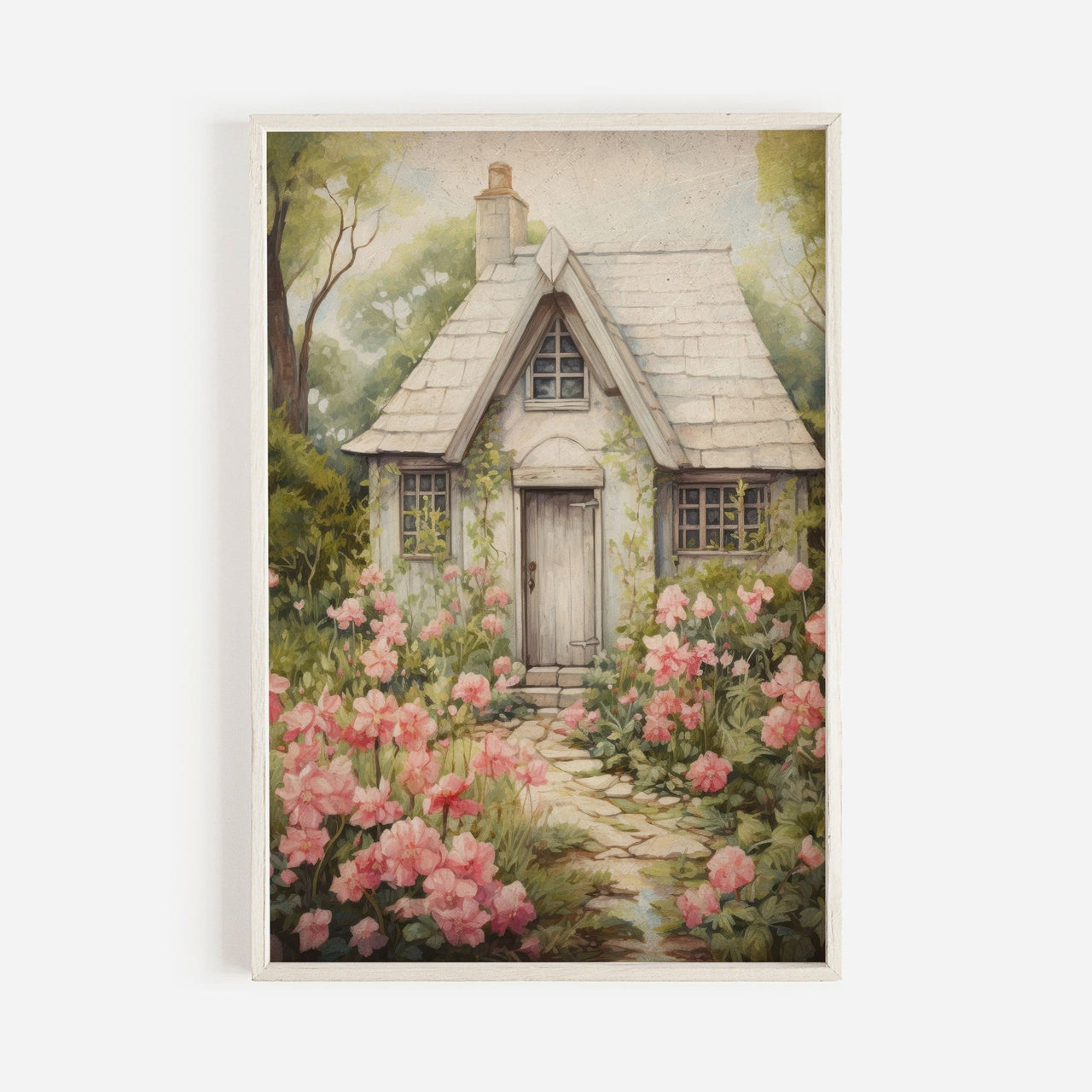 Flower Garden Wall Art – Floral Living Room Print