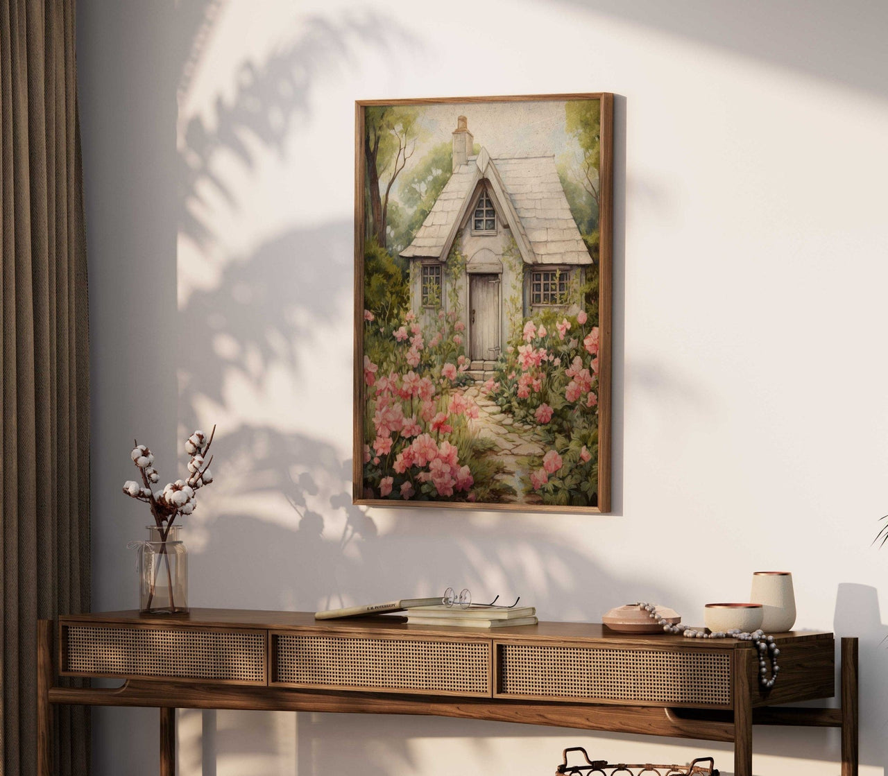 Flower Garden Wall Art – Floral Living Room Print