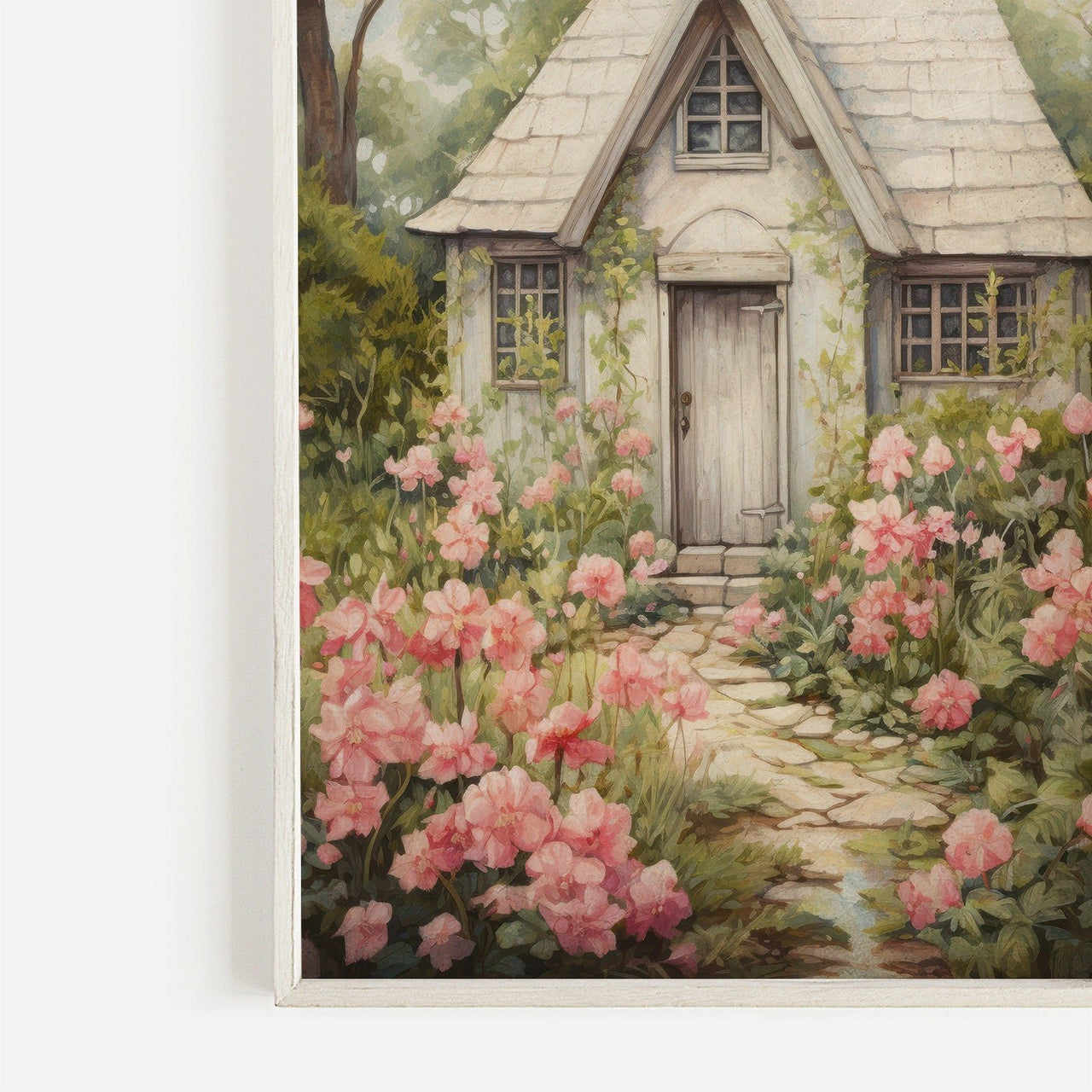 Flower Garden Wall Art – Floral Living Room Print