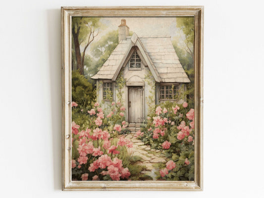 Flower Garden Wall Art – Floral Living Room Print