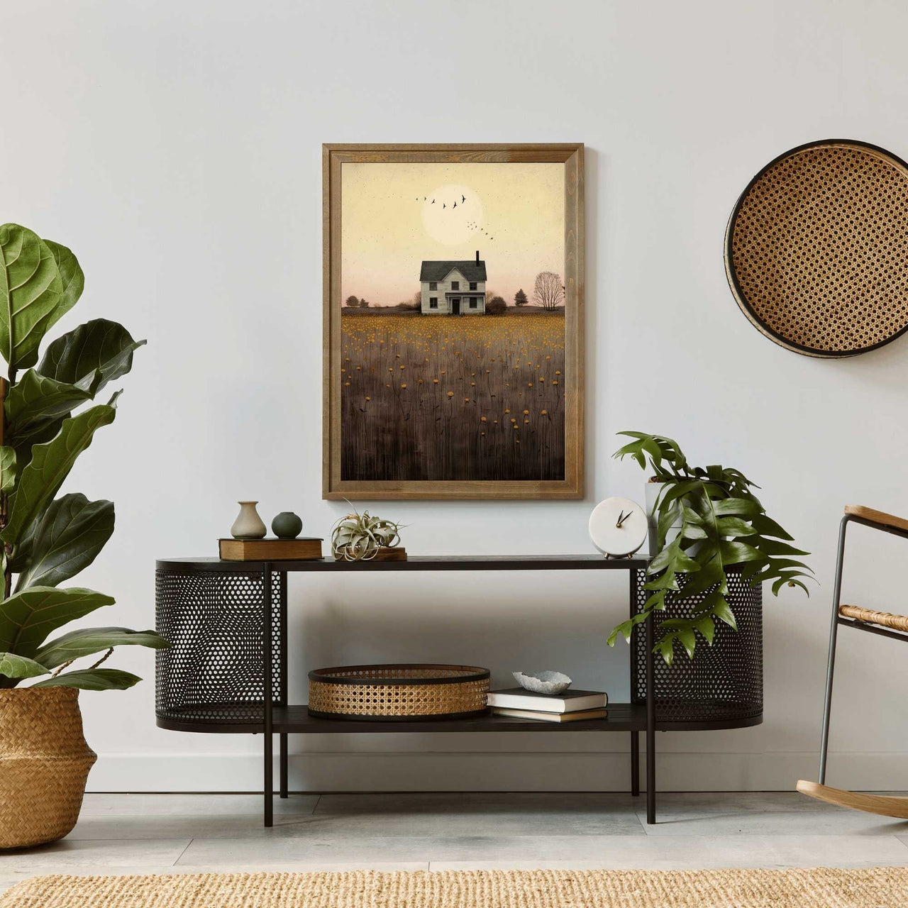 Country House Wall Art – Farmhouse Nursery Print