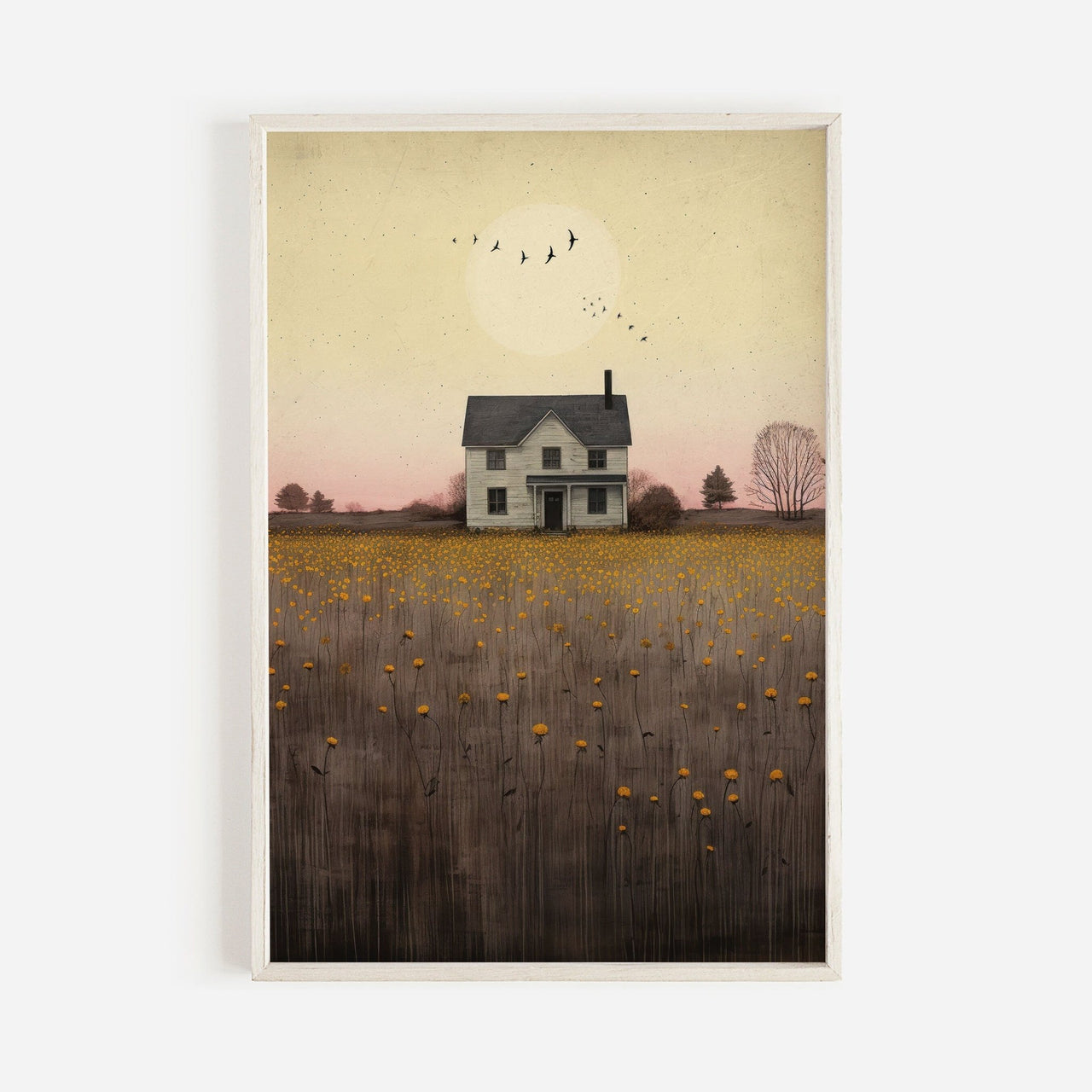 Country House Wall Art – Farmhouse Nursery Print