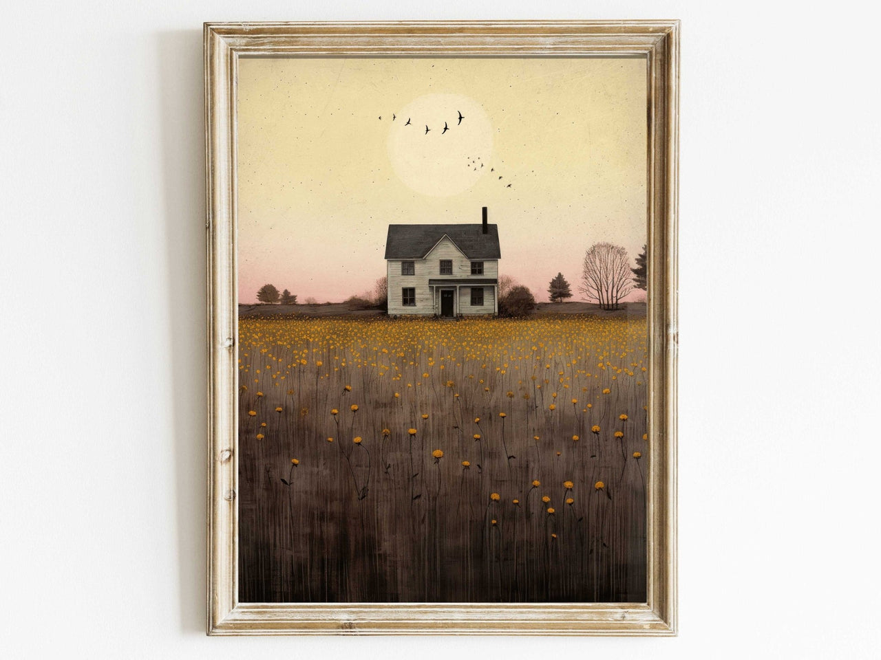 Country House Wall Art – Farmhouse Nursery Print