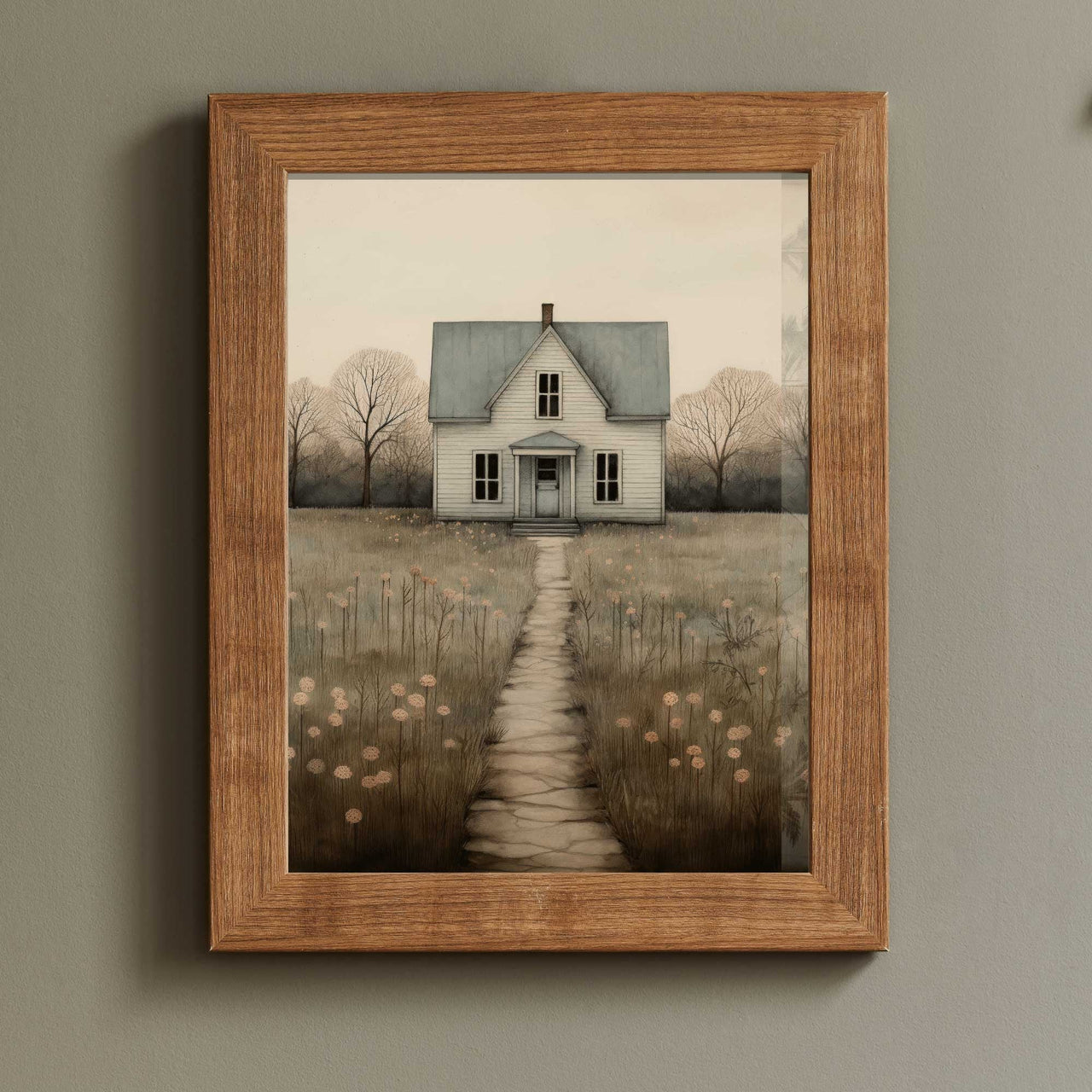 Country House Wall Art – Farm Living Room Print