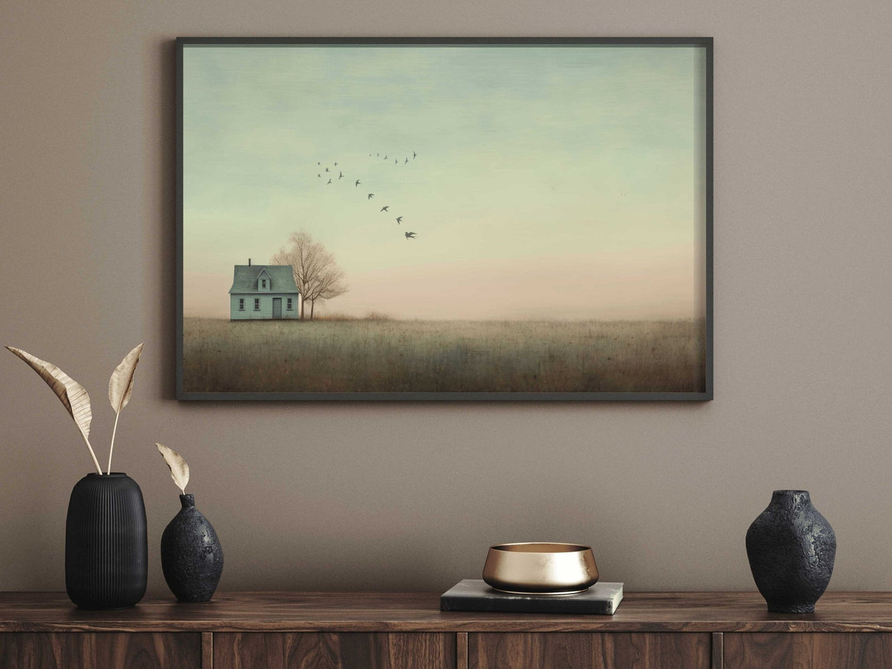 Country House Wall Art – Rustic Living Room Print