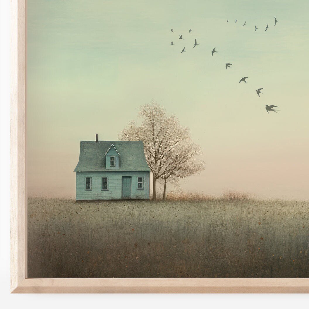 Country House Wall Art – Rustic Living Room Print