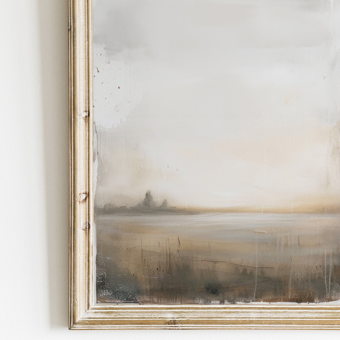 Countryside Painting, Abstract Landscape Art, Farmhouse Home Decor - WildfieldPrints