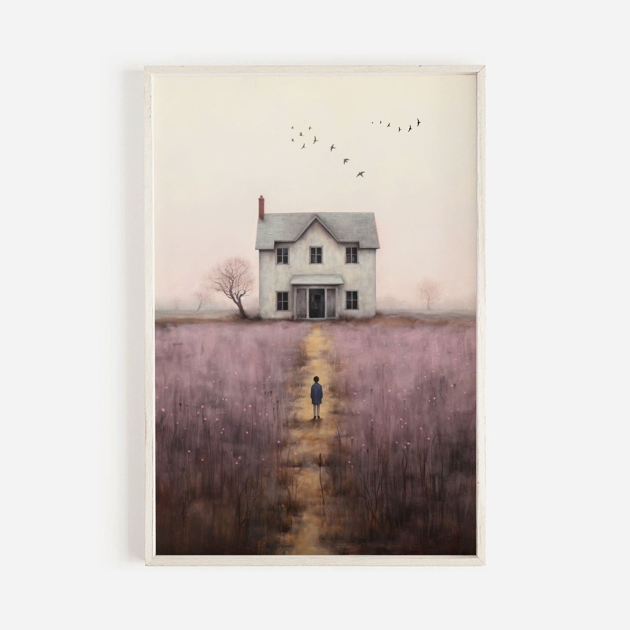 Country Landscape Print – Rustic Living Room Wall Decor